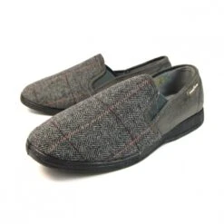 Goodyear Harrison Grey Tweed Slipper -Chic Ladies Shoes Store harrison grey tweed slipper p4853 304162 image