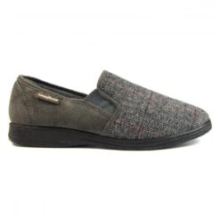 Goodyear Harrison Grey Tweed Slipper