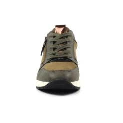 LUNAR Hazel Khaki Wedge Trainer -Chic Ladies Shoes Store hazel khaki wedge trainer p6998 399187 image