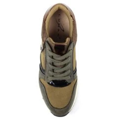 LUNAR Hazel Khaki Wedge Trainer -Chic Ladies Shoes Store hazel khaki wedge trainer p6998 399205 image