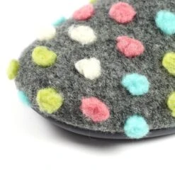 LUNAR Helix Grey Polka Dot Slipper -Chic Ladies Shoes Store helix grey polka dot slipper p5432 323540 image