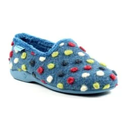 LUNAR Helix Mid Blue Polka Dot Slipper -Chic Ladies Shoes Store helix mid blue polka dot slipper p5960 358666 image