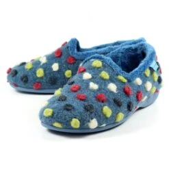 LUNAR Helix Mid Blue Polka Dot Slipper -Chic Ladies Shoes Store helix mid blue polka dot slipper p5960 358671 image
