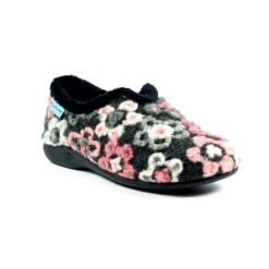 LUNAR Hippy Black Flower Full Slipper -Chic Ladies Shoes Store hippy black flower full slipper p5961 358674 image