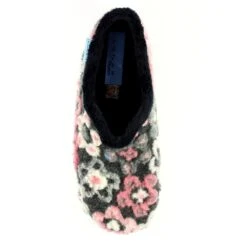 LUNAR Hippy Black Flower Full Slipper -Chic Ladies Shoes Store hippy black flower full slipper p5961 358710 image