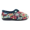 LUNAR Hippy Navy Flower Full Slipper 1 LUNAR Hippy Navy Flower Full Slipper -Chic Ladies Shoes Store hippy navy flower full slipper p4833 405609 image