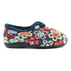 LUNAR Hippy Navy Flower Full Slipper