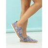 LUNAR Iva Blue Leather Plimsoll -Chic Ladies Shoes Store iva blue leather plimsoll p7137 408277 image