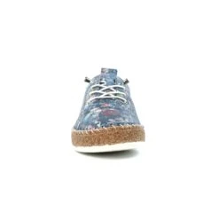LUNAR Iva Blue Leather Plimsoll -Chic Ladies Shoes Store iva blue leather plimsoll p7137 408295 image