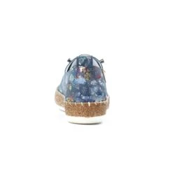 LUNAR Iva Blue Leather Plimsoll -Chic Ladies Shoes Store iva blue leather plimsoll p7137 408301 image