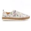 LUNAR Iva White Leather Plimsoll -Chic Ladies Shoes Store iva white leather plimsoll p7139 408379 image