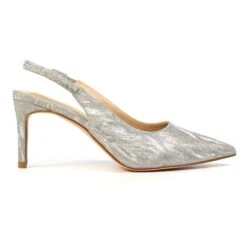 LUNAR Janine Silver Slingback Heel