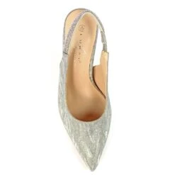 LUNAR Janine Silver Slingback Heel -Chic Ladies Shoes Store janine silver slingback heel p6888 404566 image