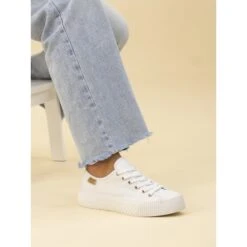 LUNAR Jayne II White Trainer -Chic Ladies Shoes Store jayne ii white trainer p7344 421702 image