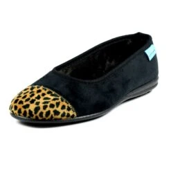 LUNAR Jessie Black Leopard Pump Slipper -Chic Ladies Shoes Store jessie black leopard pump slipper p6790 386045 image