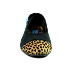 LUNAR Jessie Black Leopard Pump Slipper -Chic Ladies Shoes Store jessie black leopard pump slipper p6790 386051 image