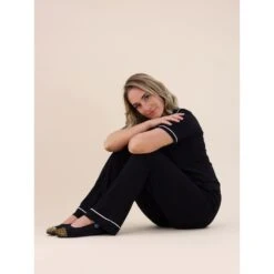 LUNAR Jessie Black Leopard Pump Slipper -Chic Ladies Shoes Store jessie black leopard pump slipper p6790 405467 image