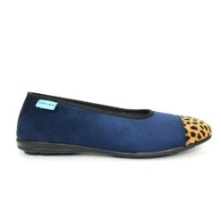 LUNAR Jessie Blue Leopard Pump Slipper