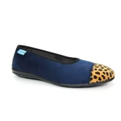 LUNAR Jessie Blue Leopard Pump Slipper -Chic Ladies Shoes Store jessie blue leopard pump slipper p6789 386003 image