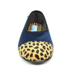 LUNAR Jessie Blue Leopard Pump Slipper -Chic Ladies Shoes Store jessie blue leopard pump slipper p6789 386009 image