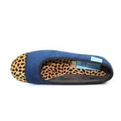 LUNAR Jessie Blue Leopard Pump Slipper -Chic Ladies Shoes Store jessie blue leopard pump slipper p6789 386015 image