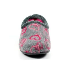 LUNAR Jolly Grey Heart Full Slipper -Chic Ladies Shoes Store jolly grey heart full slipper p4954 335217 image