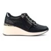 LUNAR Juno Black Wedge Trainer -Chic Ladies Shoes Store juno black wedge trainer p7721 445247 image