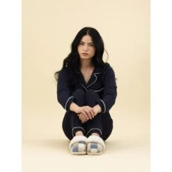 LUNAR Kayden Blue Mule Slipper 12 LUNAR Kayden Blue Mule Slipper -Chic Ladies Shoes Store kayden blue mule slipper p5442 403198 image