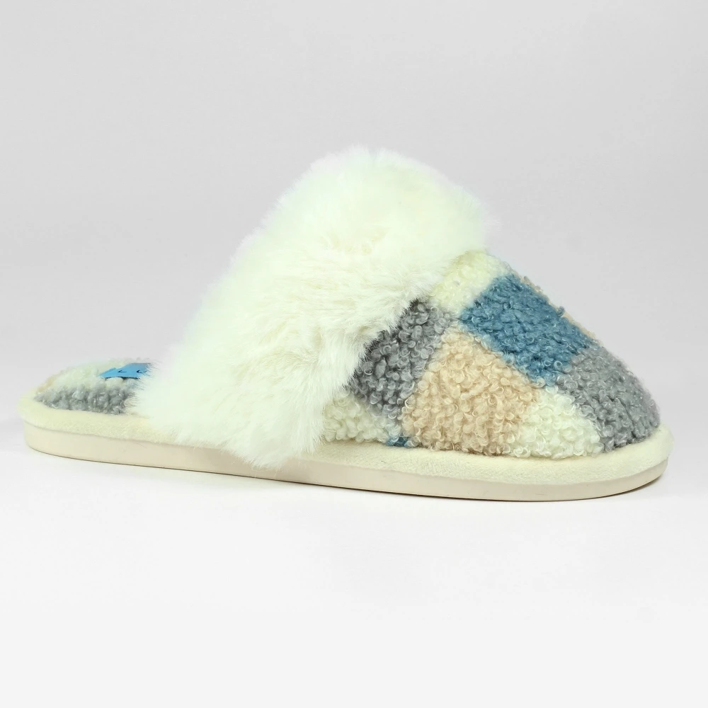 LUNAR Kayden Blue Mule Slipper 6 LUNAR Kayden Blue Mule Slipper - Image 4
