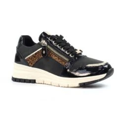 LUNAR Kennedy Black Wedge Trainer 12 LUNAR Kennedy Black Wedge Trainer -Chic Ladies Shoes Store kennedy black wedge trainer p7719 445355 image