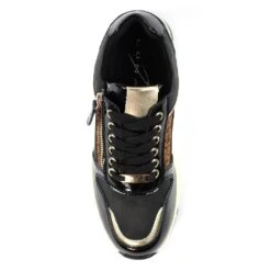 LUNAR Kennedy Black Wedge Trainer 17 LUNAR Kennedy Black Wedge Trainer -Chic Ladies Shoes Store kennedy black wedge trainer p7719 445379 image