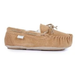 Kids Sadie Junior Suede Moccassin Slipper
