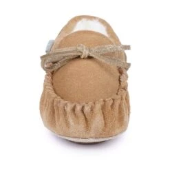 Kids Sadie Junior Suede Moccassin Slipper -Chic Ladies Shoes Store kids sadie junior suede moccassin slipper p4734 287190 image