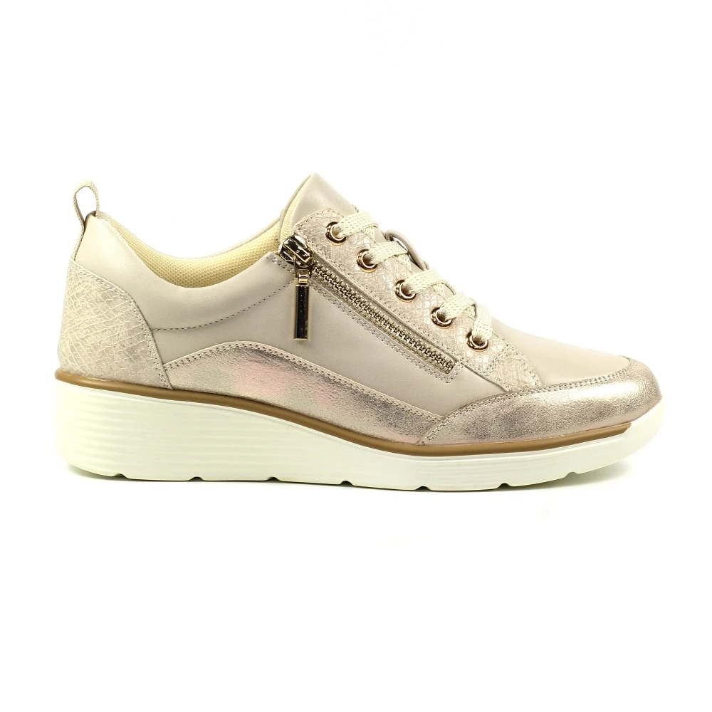 LUNAR Kiley Beige Trainer 4 LUNAR Kiley Beige Trainer - Image 2