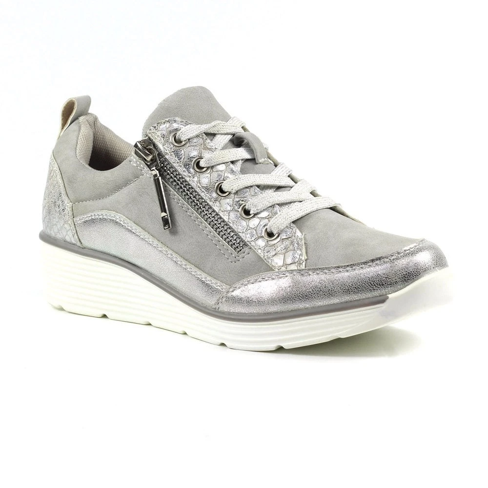LUNAR Kiley Silver Trainer 6 LUNAR Kiley Silver Trainer - Image 4