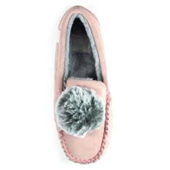 Bessie Pink Suede Slipper -Chic Ladies Shoes Store lazy dogz bessie pink suede slipper p4892 293767 image