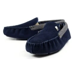 Mens Worley Navy Slipper -Chic Ladies Shoes Store lazy dogz mens worley navy slipper p6213 367156 image