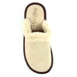 Otto Beige Suede Slipper -Chic Ladies Shoes Store lazy dogz otto beige suede slipper p6012 361745 image