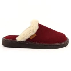 Otto Burgundy Suede Slipper