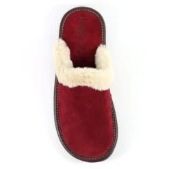 Otto Burgundy Suede Slipper -Chic Ladies Shoes Store lazy dogz otto burgundy suede slipper p6014 361841 image
