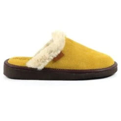 Otto Mustard Suede Slipper