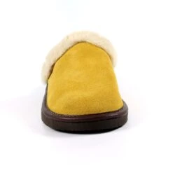 Otto Mustard Suede Slipper -Chic Ladies Shoes Store lazy dogz otto mustard suede slipper p6016 361934 image