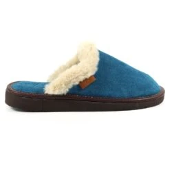 Otto Petrol Suede Slipper