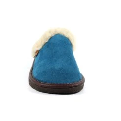 Otto Petrol Suede Slipper -Chic Ladies Shoes Store lazy dogz otto petrol suede slipper p6017 361982 image