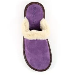 Otto Purple Suede Slipper -Chic Ladies Shoes Store lazy dogz otto purple suede slipper p6018 362033 image