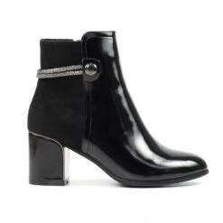 LUNAR Lily Black Ankle Boot