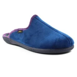 LLB Men's Hans Navy Mule Slipper -Chic Ladies Shoes Store llb mens hans navy mule slipper p5155 302948 image