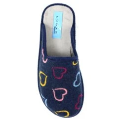 LUNAR Love Navy Mule Slipper -Chic Ladies Shoes Store love navy mule slipper p6892 392389 image