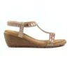 LUNAR Macie Rose Gold Wedge Sandal -Chic Ladies Shoes Store macie rose gold wedge sandal p6408 410033 image