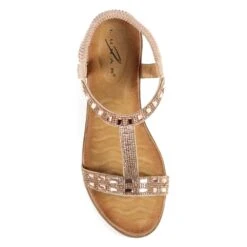 LUNAR Macie Rose Gold Wedge Sandal -Chic Ladies Shoes Store macie rose gold wedge sandal p6408 410069 image